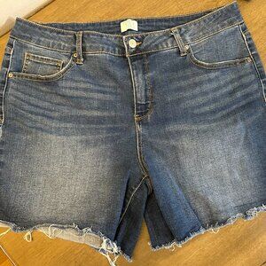 Time & Tru Bermuda Jean Shorts Size 16